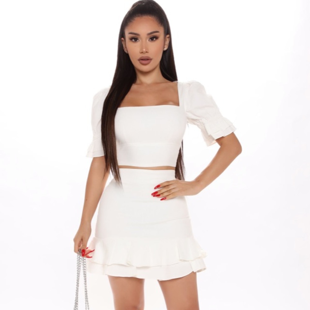 Ivory Skirt Set